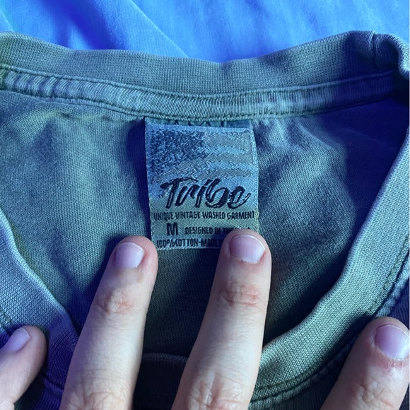 Tribe Dark Green Fort Lauderdale Florida Long Sleeve Men’s T Shirt - Picture 2 of 4